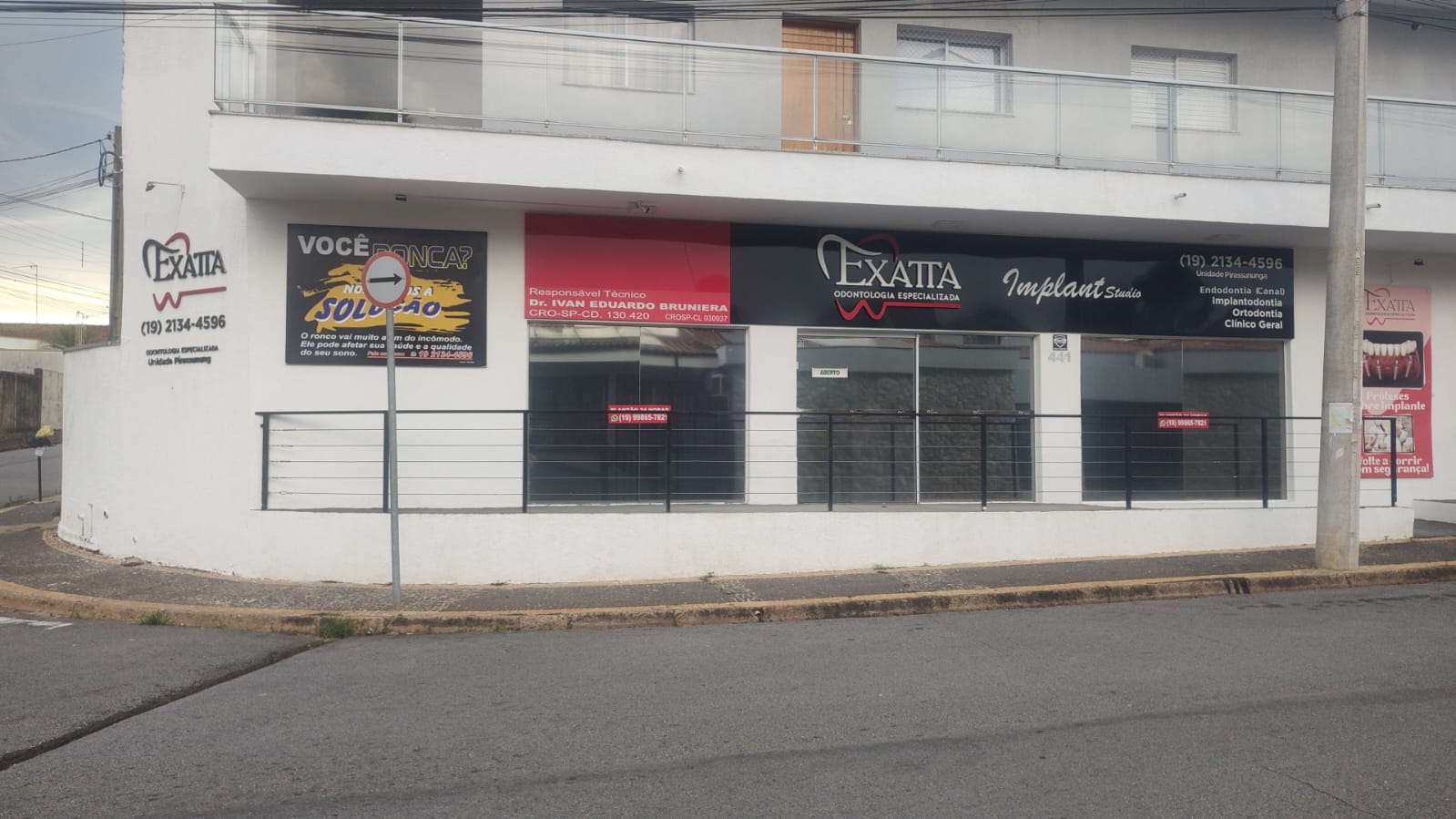 Fachada da Exatta Odontologia Especializada em Pirassununga